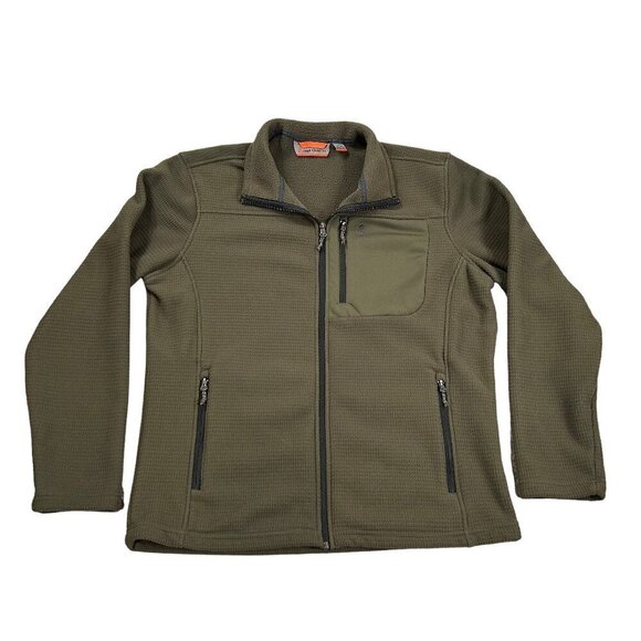 Free Country Other - Free Country Men's Olive Green Full Zip Fleece Lined Jacket Size L
